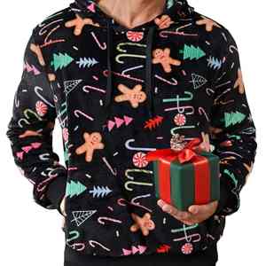 Sudaderas CON CAPUCHA DE Papá Noel divertidas con estampado 3D al por mayor para hombre, moda nueva en regalos de Navidad, jerséis, sudadera para hombre - Product Image 2