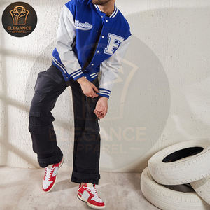 2025 Royal Blue Canvas Varsity Jacket Best Material Comfortable Winter Wear Made-to-Order College Baseball Stand Collar-Jacket - Product Image 6