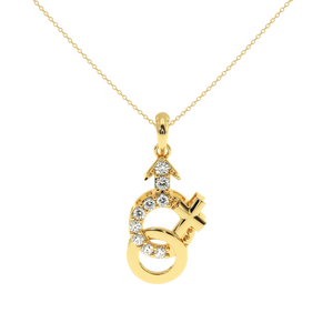 Elegante Colgante Ajretail con Diamante Natural de 0.18 Quilates, Color GH, Claridad SI, Corte Brillante Redondo, Certificado IGI - Product Image 3