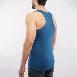 Precio al por mayor personalizado entrenamiento ropa deportiva gimnasio Fitness chaleco camisetas sin mangas de algodón transpirable para hombres camisetas sin mangas para hombres - Product Image 3