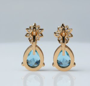 ต่างหูโมนาลิซ่าทรงกลม 12 มม. ประดับเพชร CZ สำหรับผู้หญิง เงินแท้ 925 ชุบทอง 18K ต่างหูแบบติดหู ประดับพลอย ของขวัญเครื่องประดับ - Product Image 5