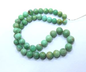 ลูกปัดกลมเรียบสีคริโซเพรสอัญมณีธรรมชาติขนาด8X12MM ประมาณทำลูกปัดเครื่องประดับขนาด15นิ้ว - Product Image 3