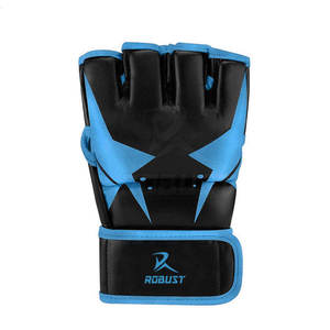 Guantes de MMA de Cuero para Entrenamiento de Boxeo y Sparring con Palma Antideslizante, Cierre de Gancho y Bucle, Costuras Resistentes y Opciones Personalizables - Product Image 3