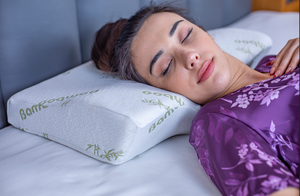 Funda de Bambú de Espuma Viscoelástica, Almohada <span class=keywords><strong>Cervical</strong></span> de 45x31x1 0/7cm, Diseño Ortopédico, Características de Refrigeración, Comodidad PARA EL Sueño, Ropa de Cama, Uso Corporal