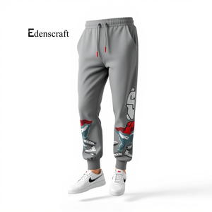 Pantalon de jogging imprimé pour homme, poids moyen, confortable, coupe mi-évasée, tissu polaire épais, écologique, séchage rapide, décontracté, pour la salle de sport - Product Image 6