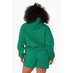 Vente chaude ensemble 2 pièces à séchage rapide pour femmes sur mesure avec impression de logo respirant léger Streetwear motif solide - Product Image 2