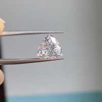 Bague et boucles d'oreilles pour femme avec diamant de laboratoire taille triangle, couleur D, clarté VS, certifié IGI, et diamants naturels en vrac – Cadeau