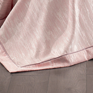 Ensemble de couvre-lit Guzide Larissa Salmon Pink 4 pièces rayé 100% chenille tissé anti-acariens anti-déchirures lavable taille King - Product Image 5