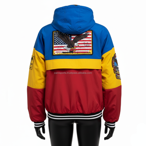 Veste coupe-vent pour femmes de qualité supérieure 110 GSM léger Polyester couleur panneau conception broderie personnalisée Logo veste pour les femmes - Product Image 2