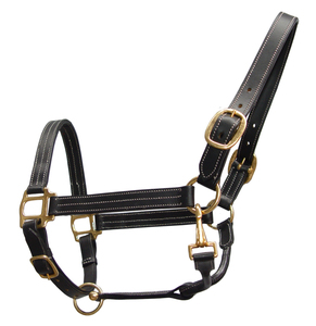 Los más vendidos Western Saddle Horse Halter Cuero acolchado con nailon y PP Accesorios de cuerda de nailon Estilo occidental Bridle Halter - Product Image 4