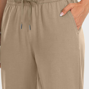 Venta al por mayor de tallas grandes de alta calidad transpirable mujeres pantalones de chándal último diseño de algodón pantalones de las mujeres en bajo MOQ - Product Image 6