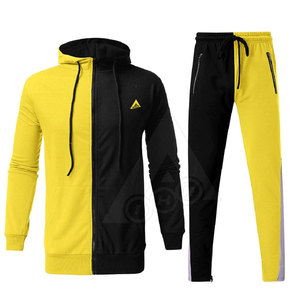 Ropa deportiva de entrenamiento de manga larga informal para hombre más vendida, conjunto de dos piezas con logotipo personalizado, pantalones activos para adultos - Product Image 2