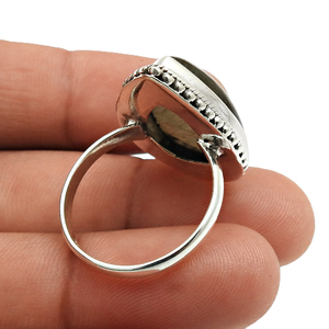 Dainty Gift for Her 925 Sterling Silver Natural <b>Labradorite</b> Gemstone Teardrop Shape <b>Ring</b> Handmade Jewelry Wholesale Manufacturer - Product Image 5