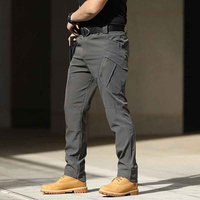 Pantalon cargo pour homme imperméable, coupe-vent et respirant avec imprimé, 100% coton, style streetwear pour usage extérieur