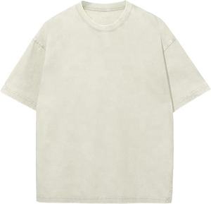 T-shirts Oversize Vierge pour Hommes – Vente en Gros, Option Logo Personnalisé, 100% Coton 280 GSM, Couleur Unie, Coupe Ample et Carrée, Manches Courtes - Product Image 2