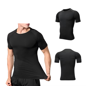 เสื้อทีเชิ้ตออกกำลังกายตัวสั้นสำหรับผู้ชายเสื้อใส่เล่นกีฬาออกกำลังกายเล่นฟิตเนสยิมชุดผดผื่น - Product Image 5