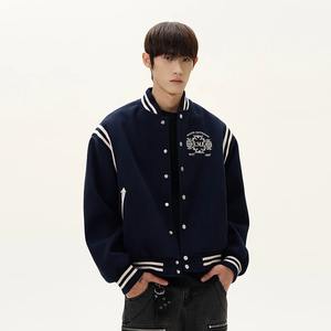 เสื้อแจ็กเก็ตทีมโรงเรียนสำหรับผู้ชายเสื้อโค้ทแฟชั่นสไตล์เกาหลีปักลายแนวสตรีทสำหรับฤดูหนาว - Product Image 5