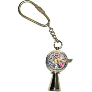 Llavero brillante náutico Vintage de latón, artículo de lujo al por mayor de latón macizo, Mini reloj de diseño antiguo de latón, estilo nuevo diseño 2025 - Product Image 1