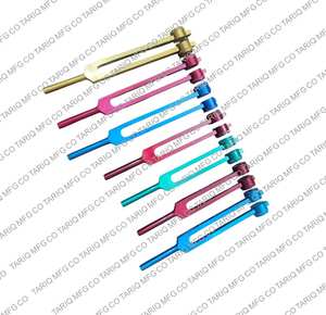 Kit de 7 diapasons en aluminium pour la guérison par vibrations, la relaxation et l'équilibrage énergétique TARIQ MFG CO - Product Image 2