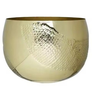 Urne vintage en métal cuivre fabriquée à la main Accent décoratif pour la décoration de la maison Couloir rustique et centre de table d'entrée - Product Image 5