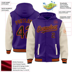 Vente de gros Vestes universitaires bleues de luxe personnalisées pour hommes manches en cuir Veste universitaire Letterman pour hommes Veste de baseball - Product Image 2