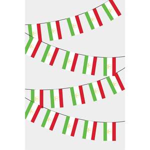 Rectangular Tajikistan Party <b>Banners</b> Garland - Product Image 1