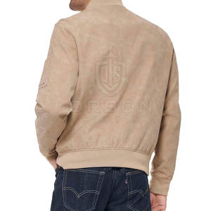 Chaqueta de piel de vaca para hombre, de manga larga de alta calidad con cuello levantado, Diseña tu propio estilo de moda para el invierno - Product Image 3