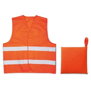 Gilet réfléchissant haute visibilité avec autocollants promotionnels et lumières VISIBLE pour la sécurité et la promotion - Product Image 1