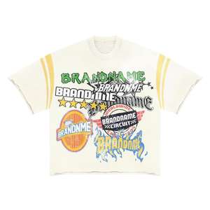 Fabricante de Ropa Personalizada, Ropa Deportiva Transpirable de Talla Grande, Color Personalizado, Diseño Impreso DTG, Conjuntos de Otoño, Camiseta Deportiva de Algodón Personalizada - Product Image 3