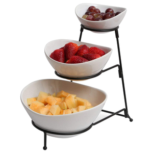Soporte de Metal para servir pasteles de frutas de alta venta, soporte de servidor de frutas de estilo moderno, soporte de servidor de pastel personalizado, soporte de plato de pastel de estilo único - Product Image 4