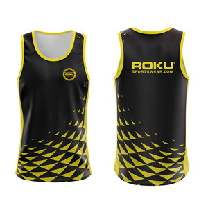 เสื้อกล้ามผู้ชายแบบแห้งเร็ว สีตามสั่ง รุ่นใหม่ปี 2025 ผลิตจากโพลีเอสเตอร์และสแปนเด็กซ์ พร้อมลายพิมพ์ตกแต่ง สำหรับฤดูร้อน ขายส่ง - Product Image 1