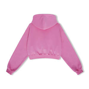 Sudadera corta con capucha personalizada para mujer, sudaderas y sudaderas informales para mujer, Sudadera con capucha recortada de gran tamaño para mujer - Product Image 2
