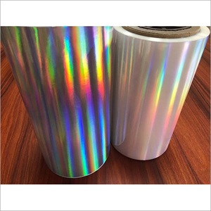 Film PET métallisé brillant et holographique sans couture au laser, prix d'usine BOPP PET - Product Image 5