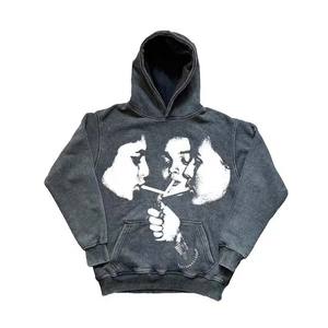 Sweat à capuche pull respirant vintage de haute qualité/patch sur mesure avec nouveau pull à capuche patch de travail - Product Image 6