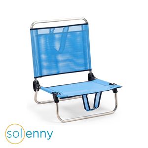 <b>Beach</b> <b>Chair</b> With Back Pocket and Carrying Handles <b>Low</b> <b>Chair</b> | <b>Beach</b> <b>Chairs</b> | Outdoor Design Furniture Ready to Ship From Spain - Product Image 1
