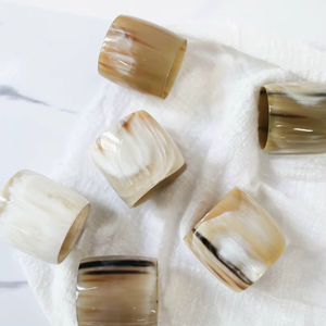 Porte-serviettes en corne de buffle, forme ronde, porte-serviettes pour hôtels de luxe, restaurants et tables de mariage, haute qualité - Product Image 1