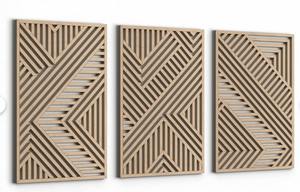 Panneau mural rond en bois naturel artisanal de luxe Art déco Décoration murale moderne Cadeau de pendaison de crémaillère - Product Image 5