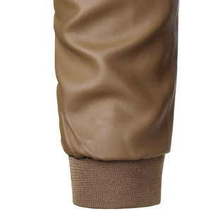 Precio de fábrica Chaqueta de moda de cuero a prueba de viento para hombres Chaqueta de cuero de invierno barata para hombres Chaqueta genuina para hombres Envío DDP - Product Image 4