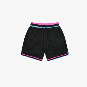 Mesh <b>Short</b> Custom Logo Polyester Breathable Above The Knee <b>Men</b> 5 Inch Inseam Double Layer Custom Mesh <b>Shorts</b> With Pockets - Product Image 2