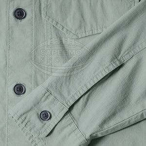 Camisas de Hombre Estilo Urbano Moderno, 100% Algodón Canvas, Transpirables, Ecológicas, de Secado Rápido, para Uso Diario Informal - Product Image 6
