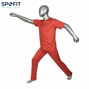 Conjunto de Uniforme de Béisbol/Sóftbol Personalizado, 100% Poliéster, Absorbe la Humedad, Precio Bajo al por Mayor - Product Image 4