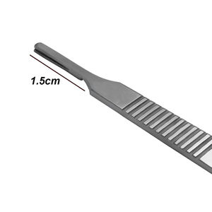 ด้ามมีดผ่าตัด BP หมายเลข ชุดเครื่องมือผ่าตัดกระดูกและข้อแบบแมนนวล 3 ชิ้น ทำจากสแตนเลส ใช้ซ้ำได้ ฆ่าเชื้อได้ด้วยหม้อนึ่งความดัน - WORLD PRECISION SURGICAL - Product Image 2