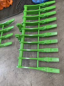Râteau à racines pour excavatrice, marque AORIS, en acier Q345B haute résistance, certifié CE ISO, 5-8 dents, pour excavatrices de 1,7 à 3 tonnes - Product Image 3