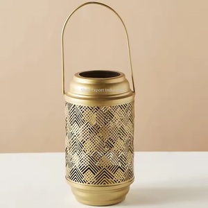 Popular Metal Candle <b>Lanterns</b> in Custom Design Gold Finished for Home and Wedding Tabletop Lights Decoration - Product Image 4