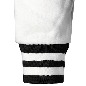 Urban Edge Varsity Jacket Modern Street wear Bomber con rayas acanaladas Trim Letterman Coat para hombres y mujeres - Product Image 4