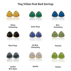 เครื่องประดับพลอยคาลซิโดนีสีเหลืองที่มีค่าต่างหูเม็ดเล็กๆต่างหูรูปทรงคลาสสิกล้านล้านต่างหูคอลเลกชันใหม่ต่างหู - Product Image 2