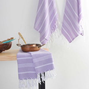 Turkish Cotton Woven Eco-Friendly <b>Striped</b> <b>Hand</b> <b>Towel</b> Set Custom Logo Absorbent Quick Dry for Home Kitchen Beach Travel Picnic - Product Image 4