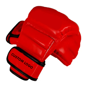 Gants de MMA de la plus haute qualité 2026, fermeture à boucle et crochet, légers/durables, personnalisables, contraste de couleurs rouge/noir pour la boxe et le combat - Product Image 1
