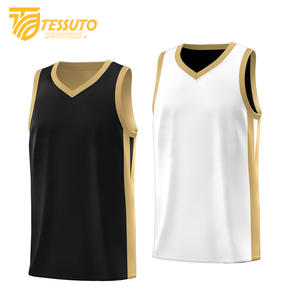 เสื้อบาสเก็ตบอลผ้าโพลีเอสเตอร์เย็บตะเข็บตาข่ายเสื้อกล้ามใส่เล่นบาสเก็ตบอลมีตัวเลขแบบระเหิดออกแบบได้ตามต้องการ - Product Image 5