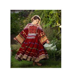 Robes Kuchi afghanes Robe kuchi vintage ethnique tribale, robes de fête Kuchi afghanes/pakistanaises à couleurs vives - Product Image 3